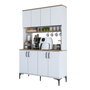 Hanah Home Armario Multiusos Nogal y Blanco JE176 - 3398